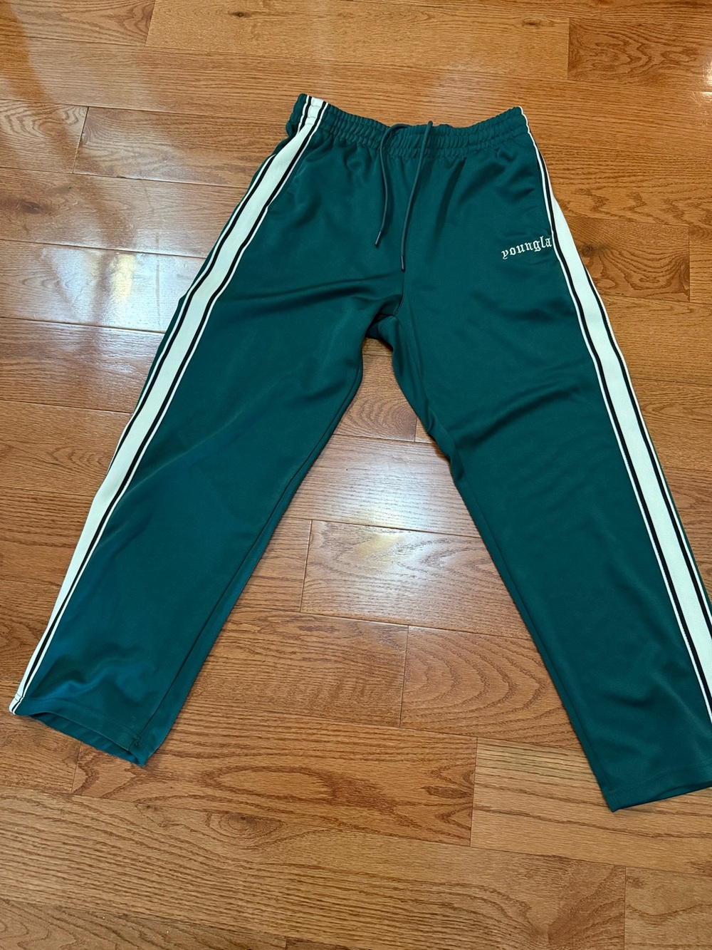 YoungLA Green track pants